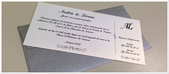 Impresión de invitaciones